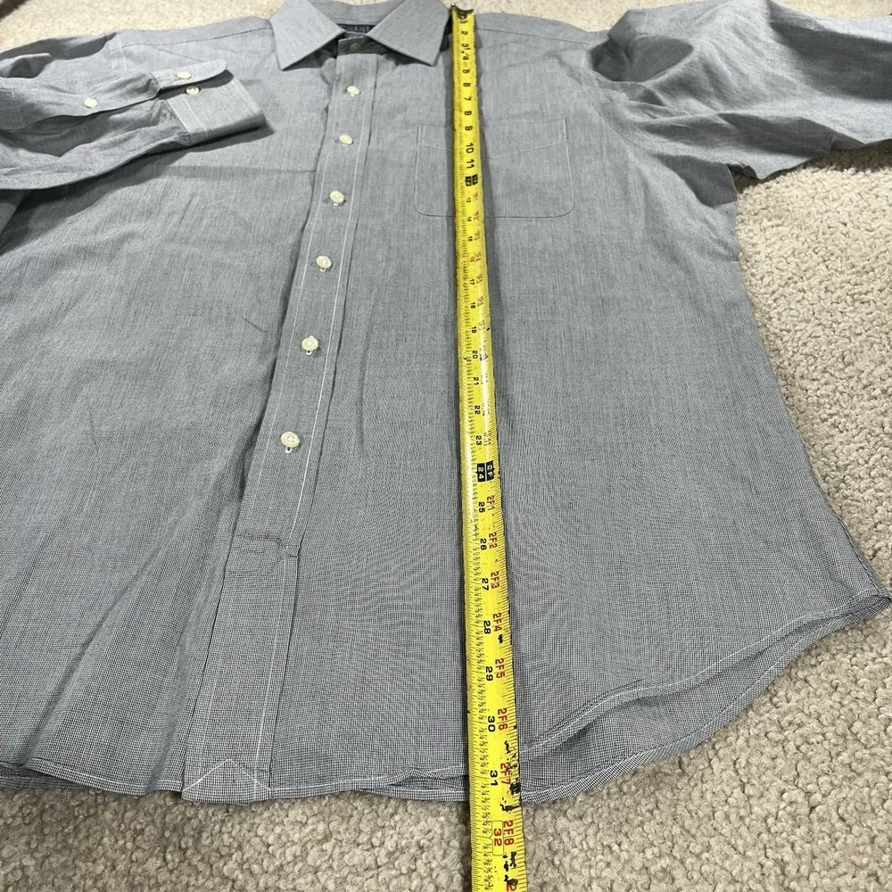 Polo Ralph Lauren Curham Shirt Men 16.5-34/35 Gray Button Up Long Sleeve Cotton‎